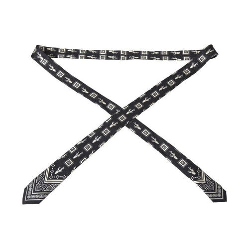 Dolce & Gabbana Black And White Silk Tie
