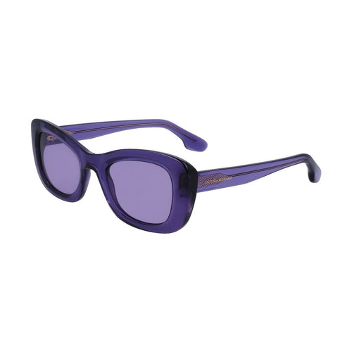 Victoria Beckham Gray Acetate Sunglasses