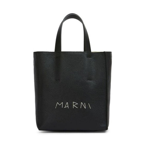 Marni Black Calfskin Tote Bag