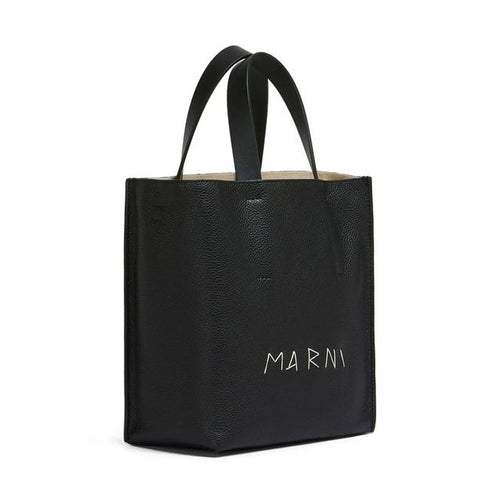 Marni Black Calfskin Tote Bag