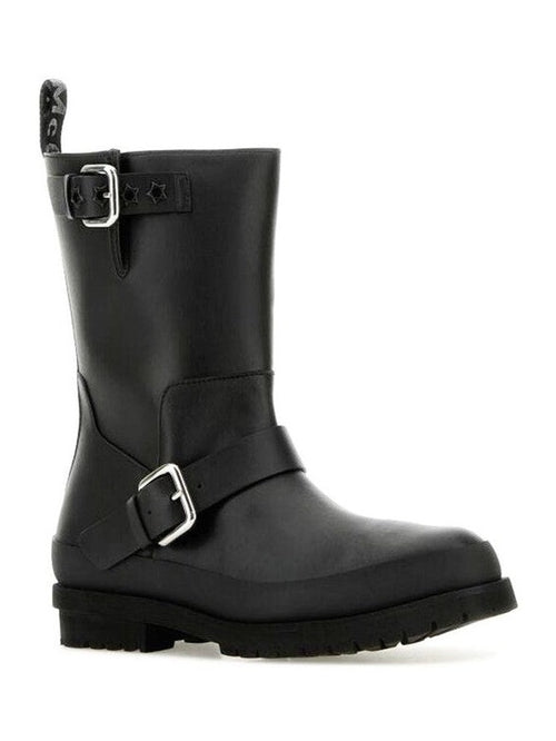 Stella McCartney Black Polyester Lace-Up Boots