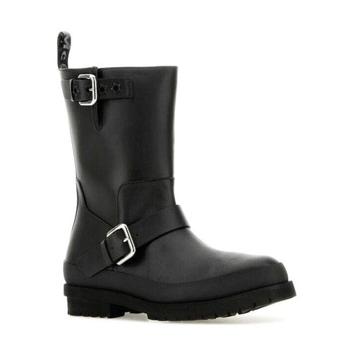 Stella McCartney Black Polyester Lace-Up Boots