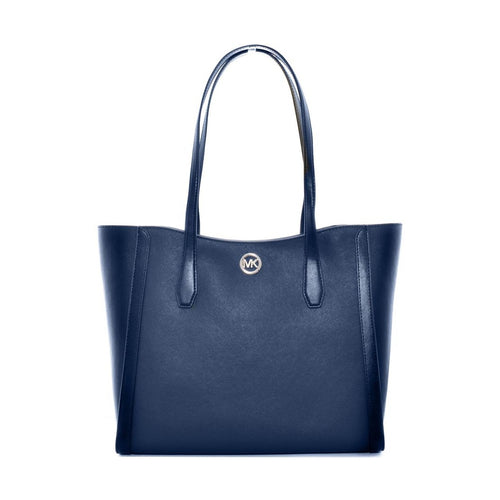 Michael Kors Blue Canvas Tote Bag