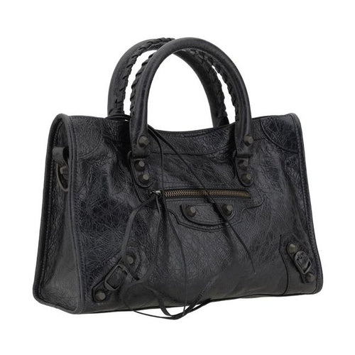 Balenciaga Black Calf Leather Bos Taurus Shoulder Bag