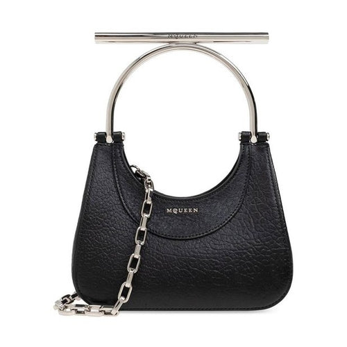 Alexander McQueen Black Lamb Leather Shoulder Bag