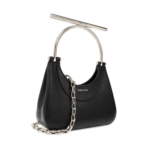 Alexander McQueen Black Lamb Leather Shoulder Bag