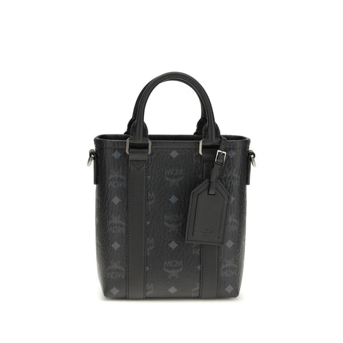 MCM Black Fabric Shoulder Bag