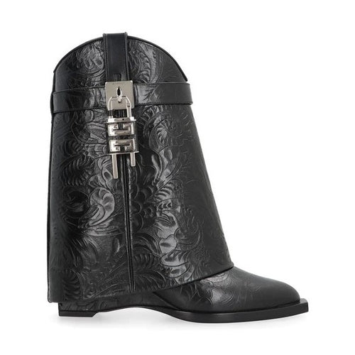 Givenchy Black Calfskin Ankle Boots