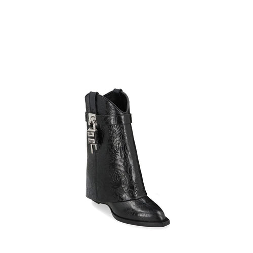Givenchy Black Calfskin Ankle Boots