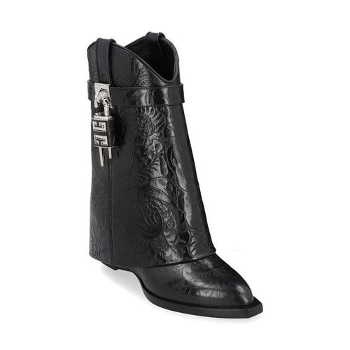 Givenchy Black Calfskin Ankle Boots