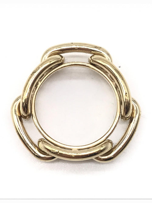 Hermès Gold-Plated Scarf Ring Accessory