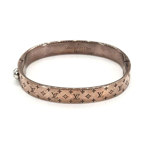 Louis Vuitton Nanogram Cuff Bangle/Plated