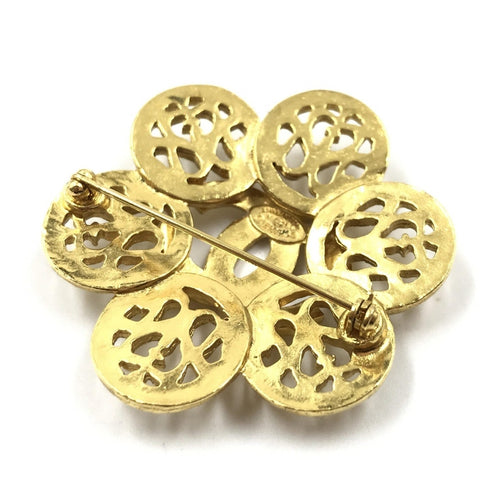 Chanel Costume Jewlery Vintage Brooch Coco Medallian