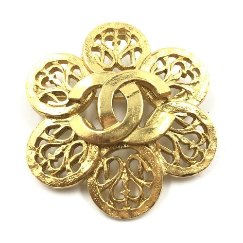 Chanel Costume Jewlery Vintage Brooch Coco Medallian
