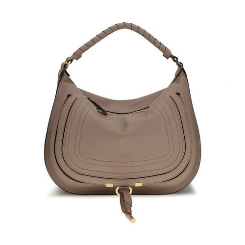Chloé Beige Calf Leather Bos Taurus Shoulder Bag