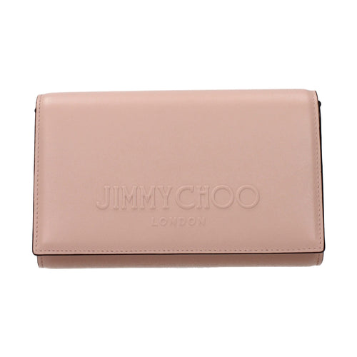 Jimmy Choo Pink Leather Clutch Bag