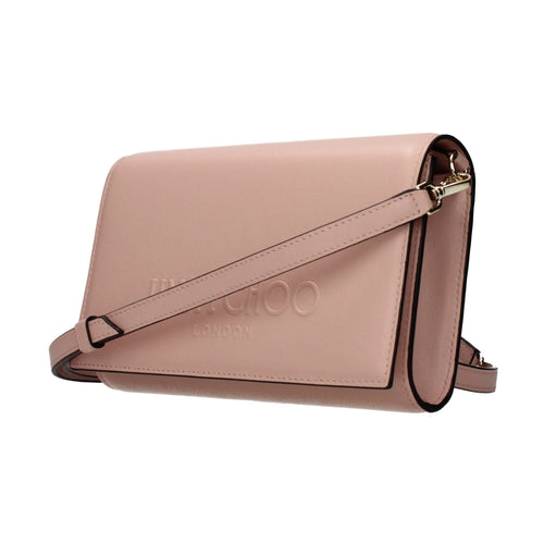 Jimmy Choo Pink Leather Clutch Bag
