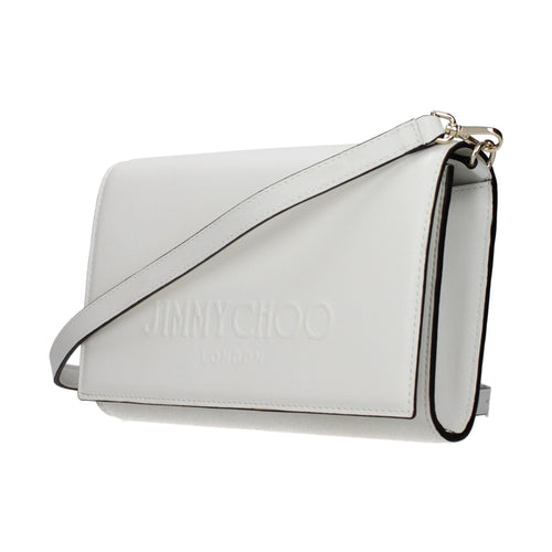 Jimmy Choo White Leather Clutch Bag