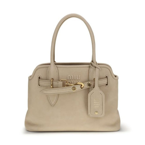 Miu Miu Beige Lamb Ovis Aries Aries Handbag