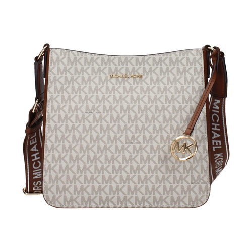 Michael Kors Beige Fabric Crossbody Bag