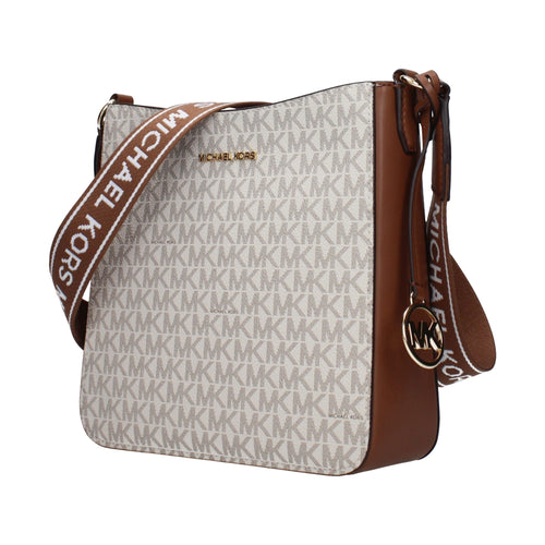 Michael Kors Beige Fabric Crossbody Bag
