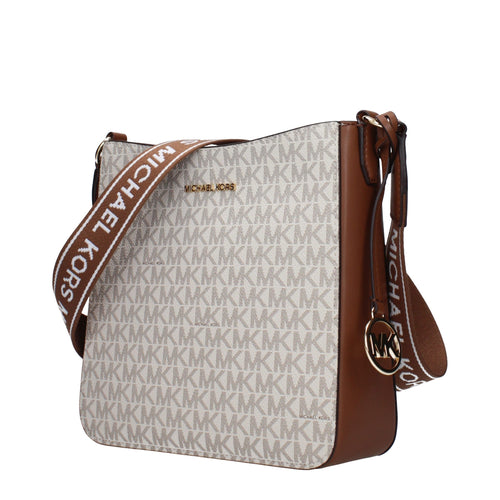 Michael Kors Beige Fabric Crossbody Bag