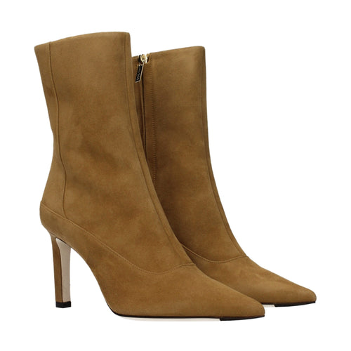 Jimmy Choo Brown Leather Ankle Boots
