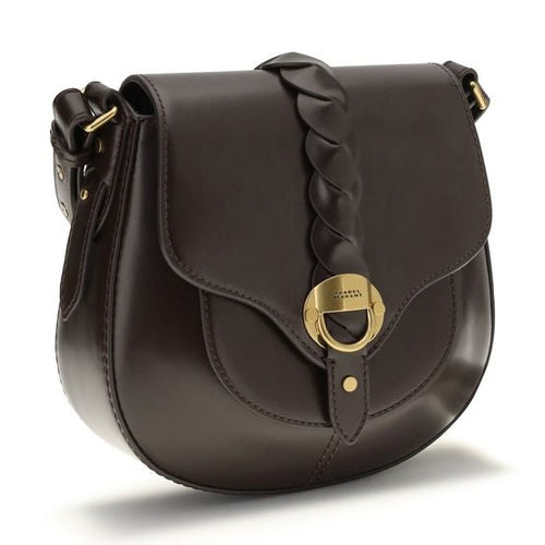 Isabel Marant Brown Calf Leather Bos Taurus Shoulder Bag