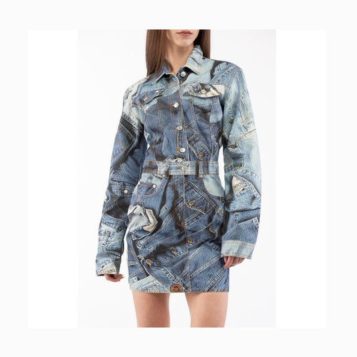 Moschino Multicolor Cotton Casual Dress