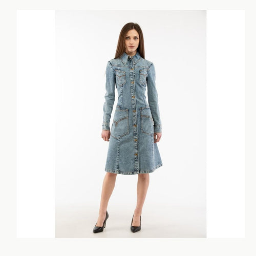 Moschino Multicolor Cotton Casual Dress