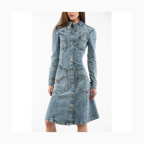 Moschino Multicolor Cotton Casual Dress