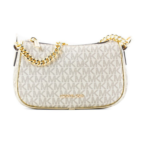 Michael Kors Gold Canvas Shoulder Bag