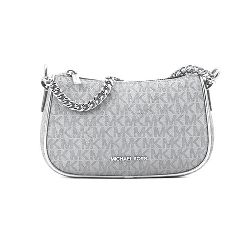 Michael Kors Gray Canvas Shoulder Bag