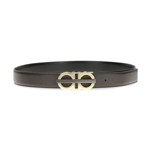 Ferragamo Brown Calf Leather Bos Taurus Regular Belt