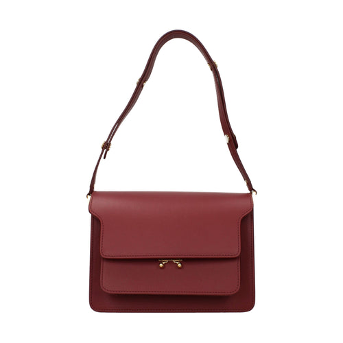 Marni Red Leather Shoulder Bag
