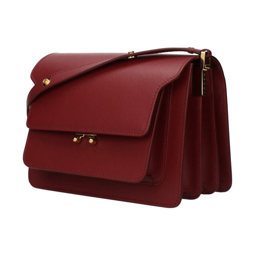 Marni Red Leather Shoulder Bag