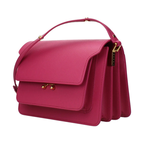 Marni Pink Leather Shoulder Bag