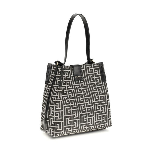 Balmain Black Cotton Shoulder Bag