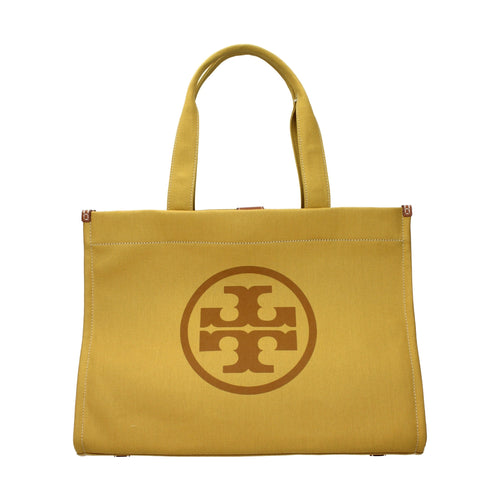 Tory Burch Yellow Fabric Shoulder Bag