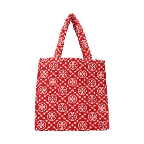 Tory Burch Red Cotton-Like Shoulder Bag