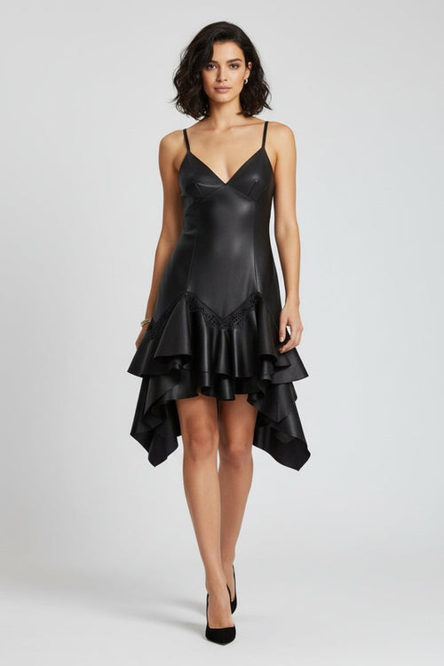 Givenchy Black Fibres Cocktail Dress