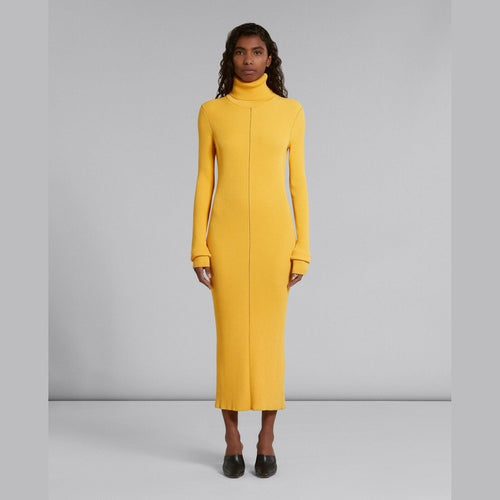 Marni Yellow Fibres Casual Dress