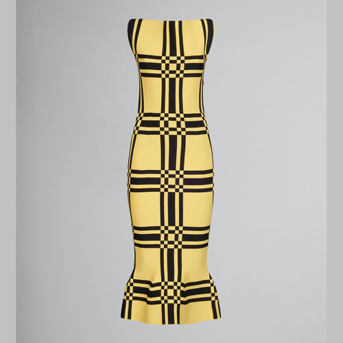 Marni Yellow Fibres Casual Dress