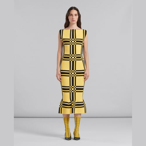 Marni Yellow Fibres Casual Dress