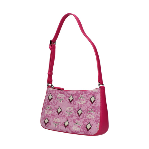 MCM Pink Fabric Crossbody Bag