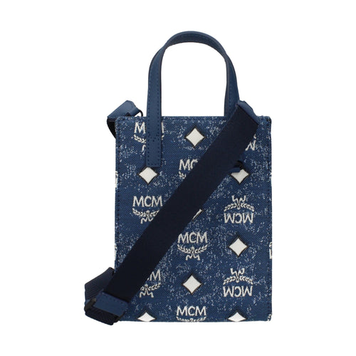 MCM Blue Fabric Handbag