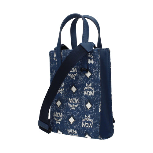 MCM Blue Fabric Handbag
