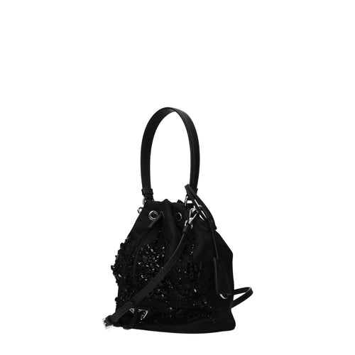 Prada Black Fabric Handbag