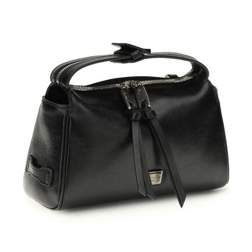 Dolce & Gabbana Black Calf Leather Bos Taurus Handbag
