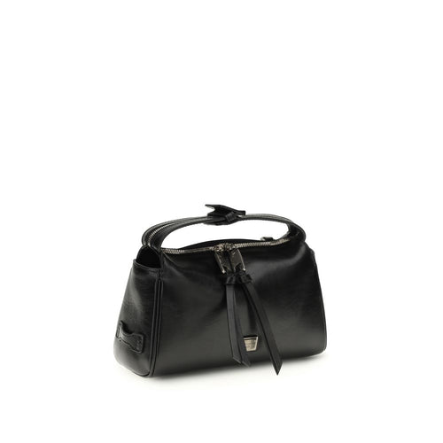 Dolce & Gabbana Black Calf Leather Bos Taurus Handbag